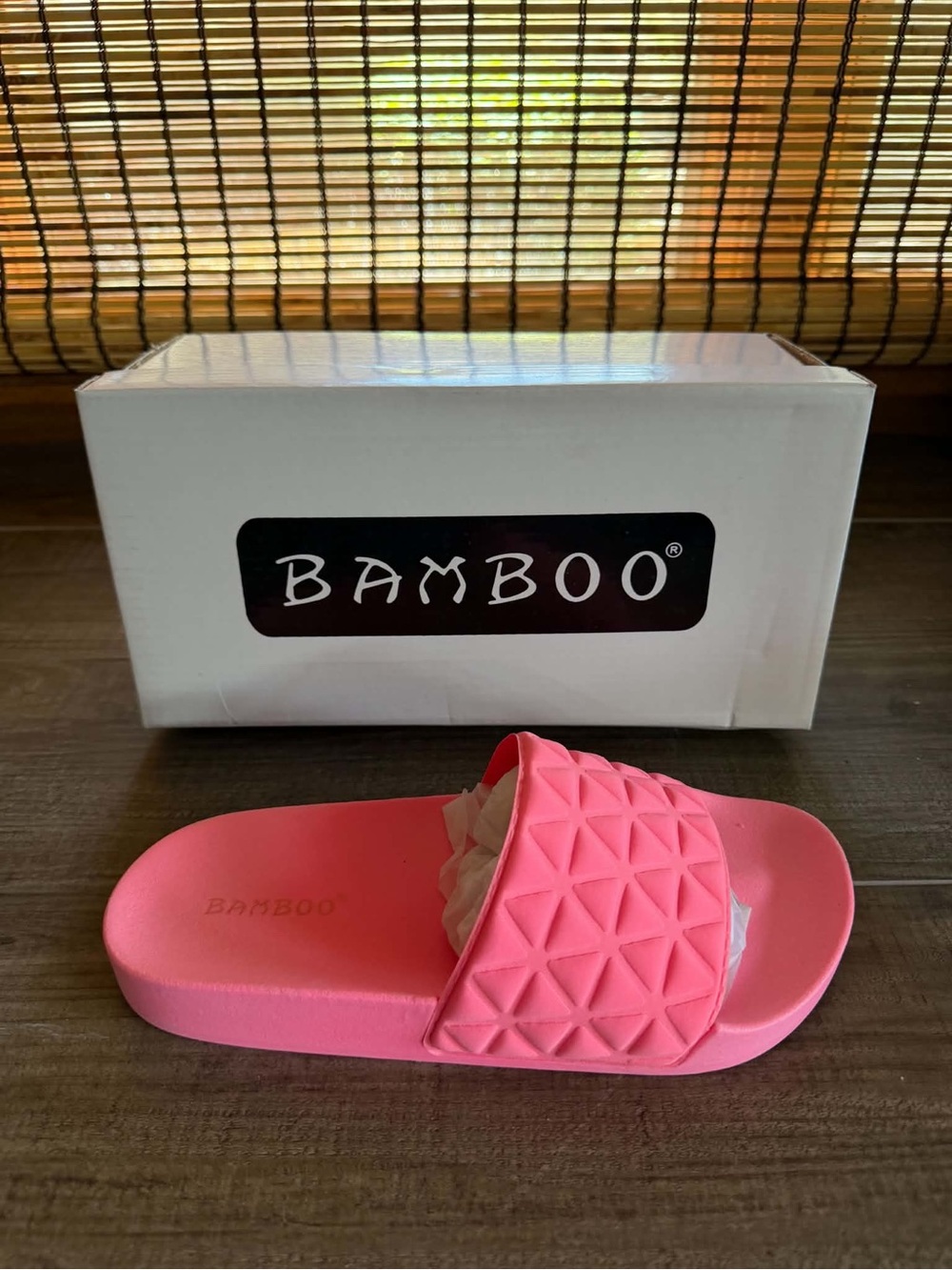 Bamboo Pink Slide Sandals - Brand New - Ships Now - Multiple Sizes